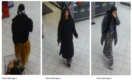 Öffentlichkeitsfahndung nach drei unbekannten Täterinnen