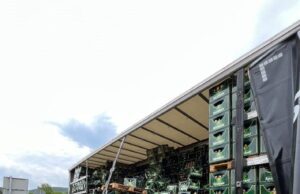 Zum Glück leer und nicht im Gegenverkehr gelandet