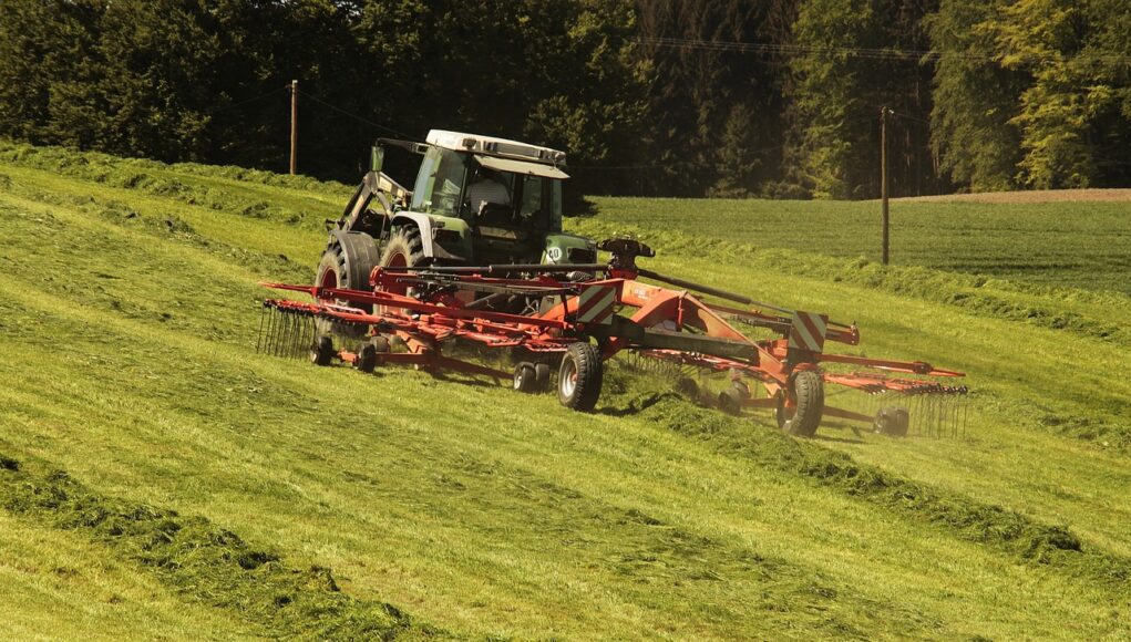 tractor, agriculture, hay