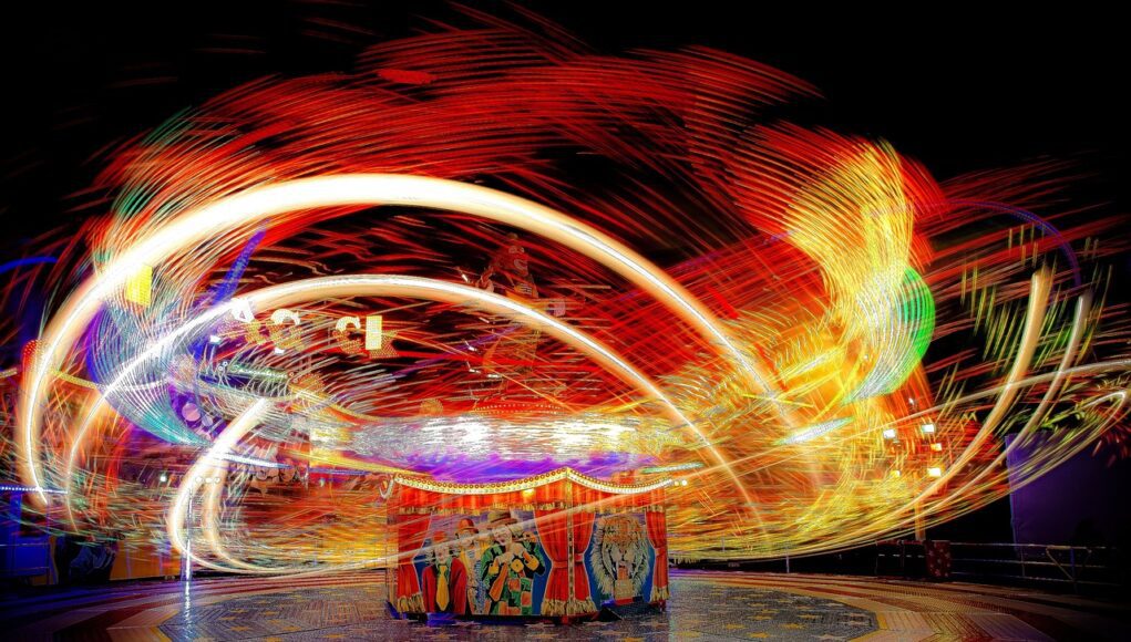 fair, fairground, carousel