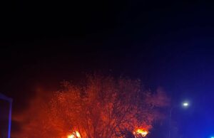 Industriebrand in Höhfröschen – Fenster und Türen geschlossen halten!