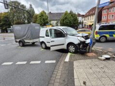 Verkehrsunfall am Hasselter Platz – Eine Person verletzt