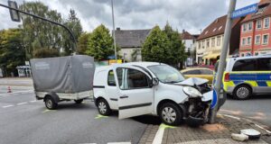 Verkehrsunfall am Hasselter Platz – Eine Person verletzt